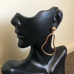 Vintage minimalistic matte finish stud earnings